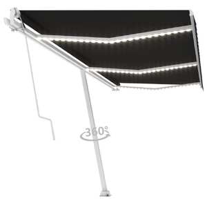 Freestanding Automatic Awning 600x300 cm Anthracite
