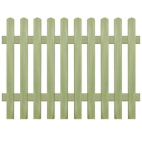 Picket Fence Impregnated Pinewood 170x120 cm 6/9 cm