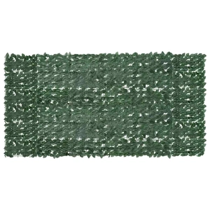 Balcony Screen with Dark Green Leaves 300x150 cm