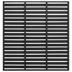 Fence Panel WPC 180x180 cm Black