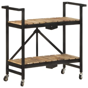  Kitchen Trolley 87x36x81 cm Solid Mango Wood
