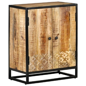 Hand Carved Sideboard 60x35x75 cm Solid Mango Wood