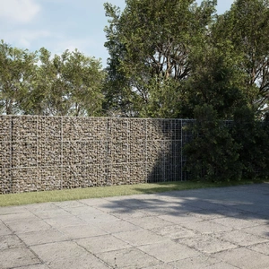  Gabion Basket with Cover 800x50x150 cm Galvanised Iron