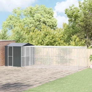 Bird Cage Anthracite 845 x 304 x 247 cm Galvanised steel