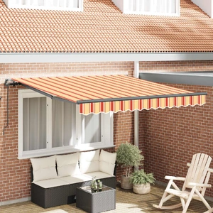 Retractable Awning Yellow and Orange 300 x 250 cm