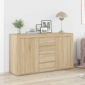 Sideboard Sonoma oak 120 x 36 x 69 cm Engineered wood