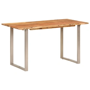 Dining Table 140x70x76 cm Solid Wood Acacia