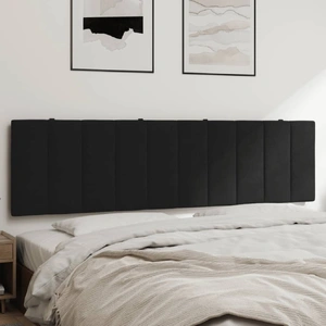 Headboard Cushion "Hanko" Black 180 cm Velvet