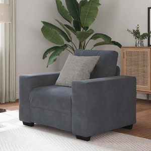 Sofa Chair Dark Grey 60 cm Velvet