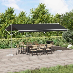 Free Standing Awning Anthracite 5 x 3 m Polyester