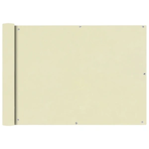 Balcony Screen Oxford Fabric 75x400 cm Cream