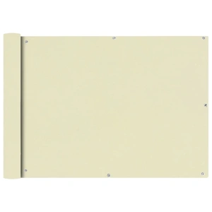Balcony Screen Oxford Fabric 75x600 cm Cream