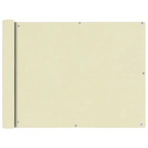 Balcony Screen Oxford Fabric 90x600 cm Cream