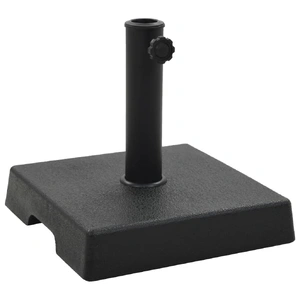 Parasol Base Square Polyresin 8 kg Black