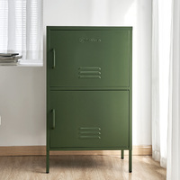 Buffet Sideboard Metal Cabinet - DOUBLE Green