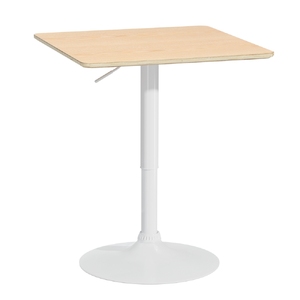 Bar Table Swivel Base Gas Lift Counter Dining Table 60CM Square Pine