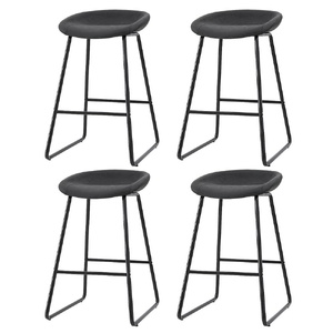 Artiss 4x Bar Stools Kitchen Dining Chairs Counter Stool PU Leather Metal