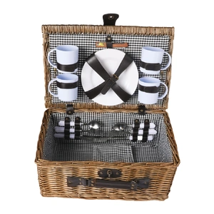 4 Person Picnic Basket Baskets Set Outdoor