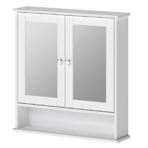 Bathroom Mirror Cabinet Storage Cupboard Shelf