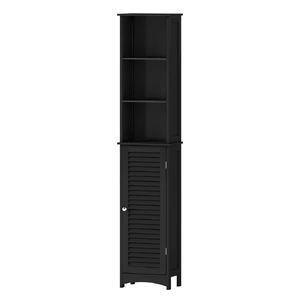 Tall Bathroom Cabinet Storage 166cm Tallboy Cupboard Adjustable Shelf