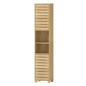 Tall Bathroom Cabinet Storage 165cm Tallboy Adjustable Shelf Cupboard