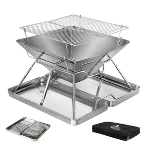 Levede Folding BBQ Portable Charcoal Grill 2-IN-1