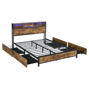 Levede bed frame double