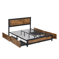  Metal Bed Frame Queen Mattress