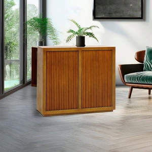 Buffet MDF Brown Colour Two Doors Sideboard Storage Cabinet