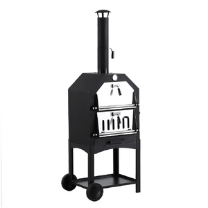 3in1 Pizza Oven Charcoal BBQ Grill Steel