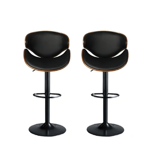1x Bar Stools Gas Lift Kitchen Black