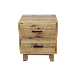 Woodland Bedside Table Rustic Timber