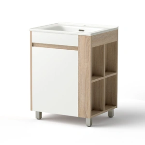 Vanity Unit 835mm Basin Bathroom Cabinet Side Storage Free Standing Sink