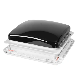 Caravan Roof Vent Hatch RV Shower Air Exhaust 12V Fan LED Light Trailer