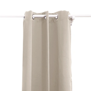2x Blockout Curtains Panels 3 Layers Beige CD1003-300X230-GY