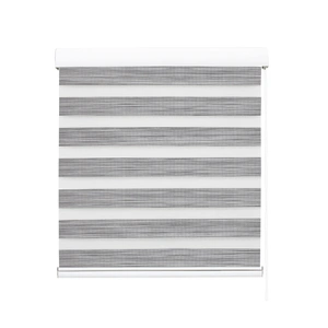  Blackout Zebra Roller Blind Curtains 180x210 Grey