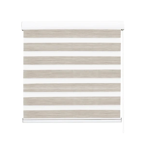  Blackout Zebra Roller Blind Curtains 210x210 Beige