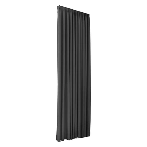  2XBlockout Curtains Chenille 132x250 Dark grey