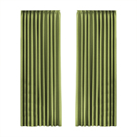  2XBlockout Curtains Chenille 132x250 Green