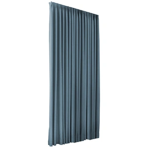  2XBlockout Curtains Chenille 180x250 Blue CD1016-180x250-DG