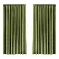  2XBlockout Curtains Chenille 240x250 Green