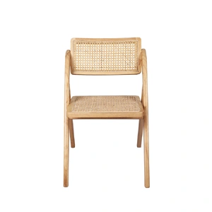  2X Dining Chairs Foldable Accent Clear