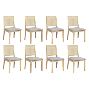 8XCane Dining Chair Rattan Armless Seat