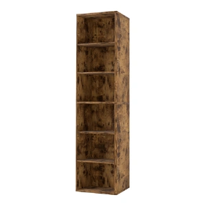 BookShelf Storage Shelves 6 Tier Bookcase Display Unit Organizer Cabinet