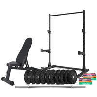 SR-3 Squat Rack 150kg Home Gym Package