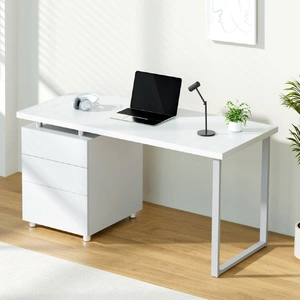 Computer Desk Drawer White 140CM