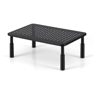 Monitor Stand Adjustable Riser For Computer Monitor And Laptop 3 Height Desk Organizer Black