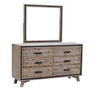 Seashore Dresser Silver Brush With Mirror
