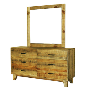 Woodstyle Dresser Light Brown With Mirror