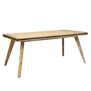 Seashore Dining Table Silver Brush